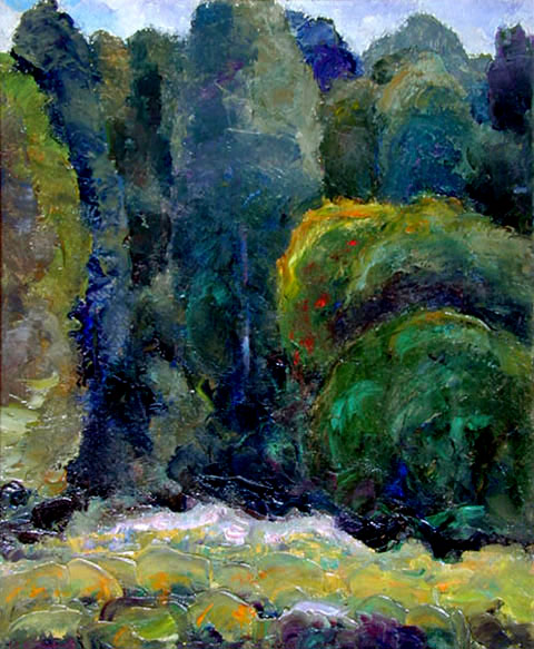 Войди в лесную чащу. Enter The Forest Depth. (43x35cm, oil, 1997)