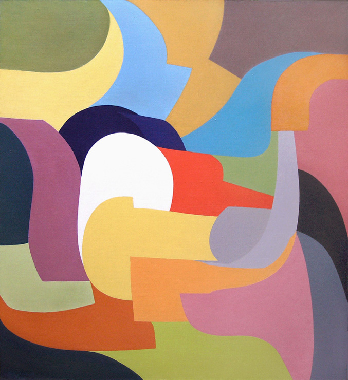 46 - Пересечённая местность. / Rugged Country. 1998, oil, canvas, 98х90 cm