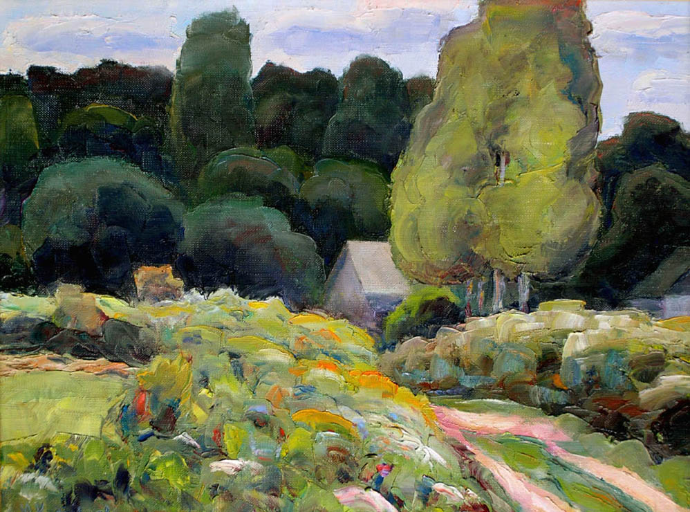 56 - Перед дождём. Седнев, Млины, Украина. / Before The Rain. Sednev, Mliny, Ukraine. 1999, oil, canvas, 45x35 cm