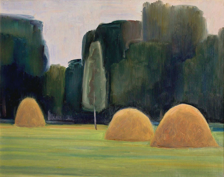 70 - Поляна в усадьбе Лизогуба. Седнев, Украина. / Lawn In Lizogub's Estate. Sednev, Ukraine. 1989, oil, canvas, 68x49 cm