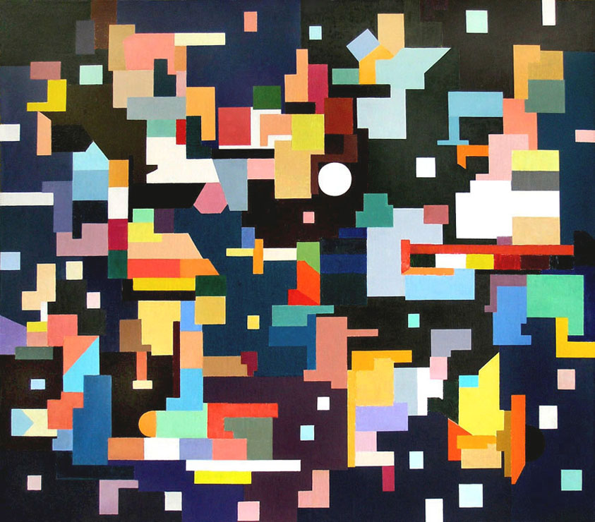 76 - Звёздное небо. / The Starry Sky. 2000, oil, canvas, 97x85 cm