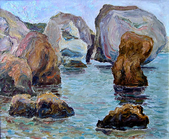 Карадаг. Бухта Пасхи в дождь. / Karadag. The Paskha Cove In The Rain. 2004