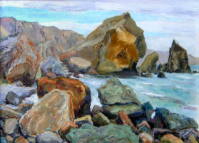 Карадаг. Шторм в Лягушачьей бухте. / Karadag. Storm In The Frog Cove. 2004